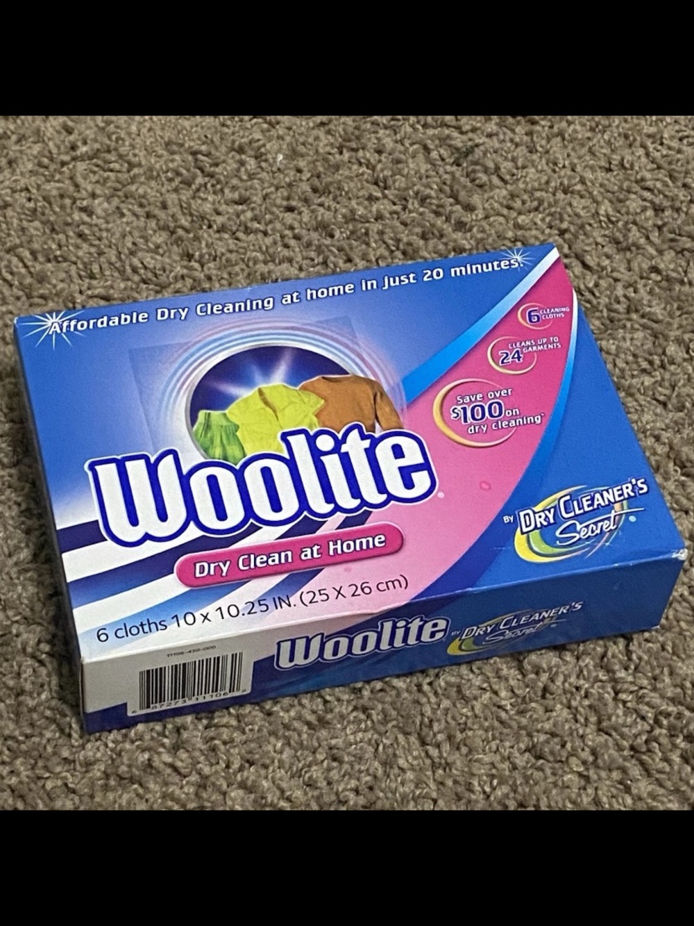 Woolite Dry Clean At Home By Dry Cleaner's Secret 6-Pack Cloths